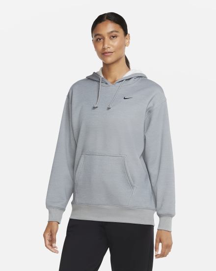 Nike Therma Training Ženske Majica S Kapuljačom Sive Crne | HR-12640YAUM