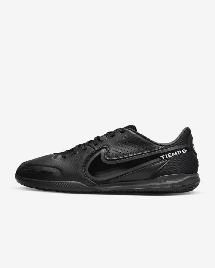 Nike Tiempo Legend 9 Academy IC Indoor/Court Ženske Nogometne Tenisice Crne Bijele Svijetlo Plave Tamno Sive | HR-04812GSZO