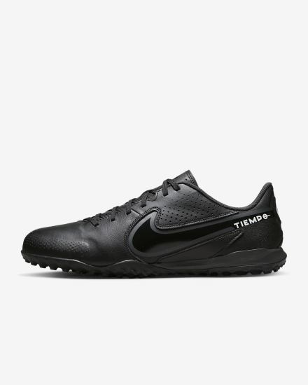 Nike Tiempo Legend 9 Academy TF Turf Ženske Nogometne Tenisice Crne Bijele Plave Sive | HR-53246DIQY