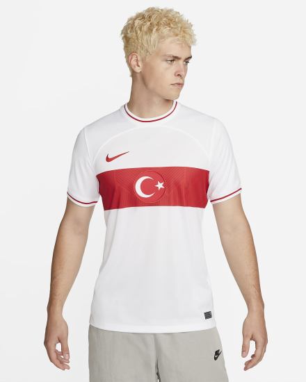 Nike Türkiye 2022/23 Stadium Home Dri-FIT Soccer Muške Dres Bijele Crvene | HR-37502UVQJ