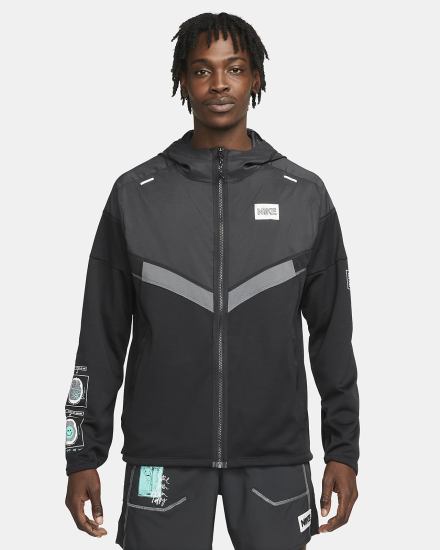 Nike Windrunner D.Y.E. Running Muške Jakne Crne Sive | HR-42807UBCD