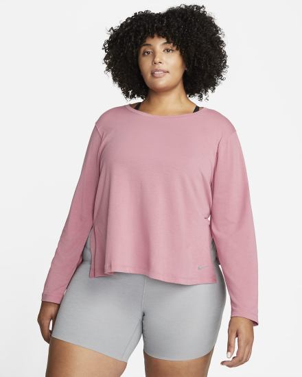 Nike Yoga Dri-FIT Long-Sleeve Top Ženske Košulje Sive | HR-71530KIDN