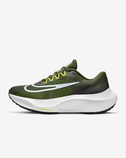 Nike Zoom Fly 5 Road Muške Tenisiće Kaki Boja Žute Bijele Plave | HR-92781QPSX