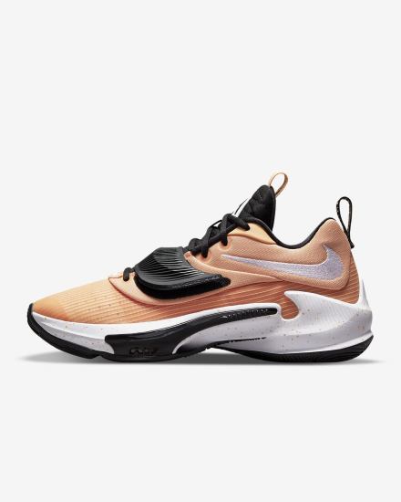 Nike Zoom Freak 3 (Team) Muške Košarkaške Cipele Narančaste Crne Bijele | HR-21507BXOU